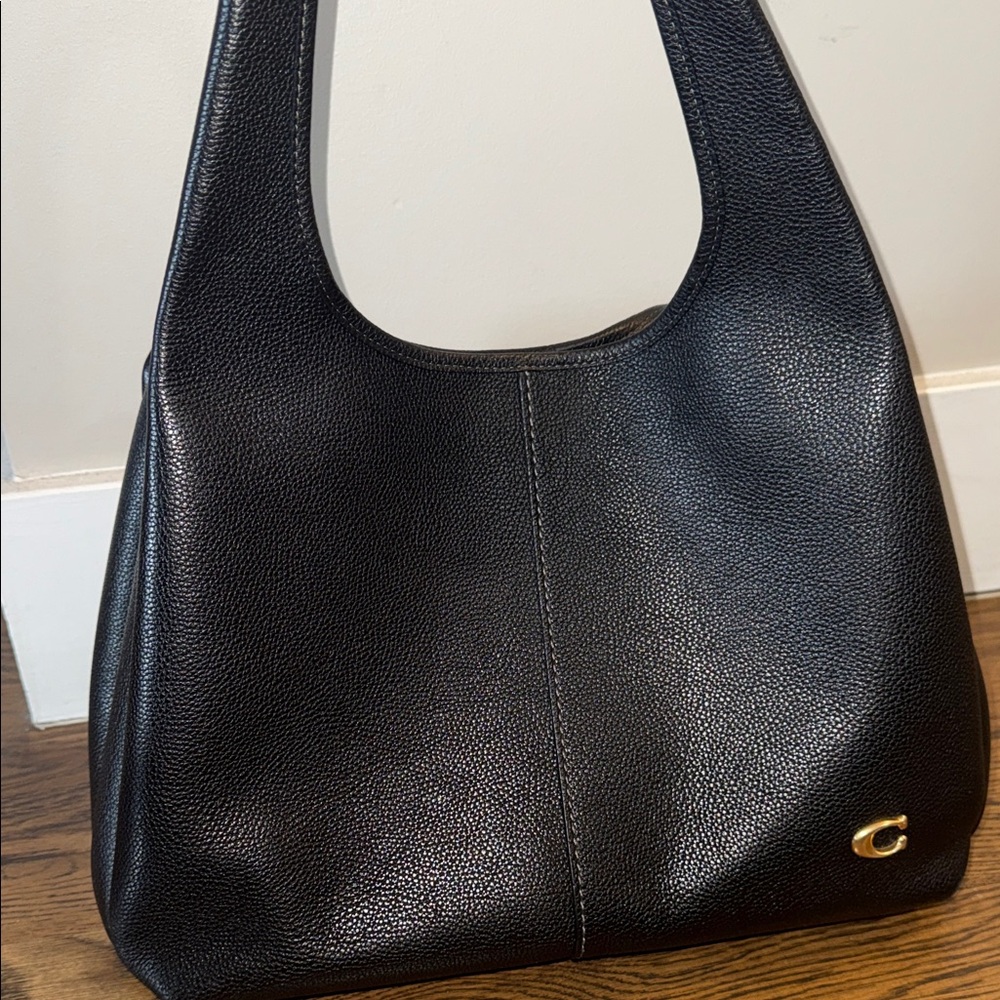 Coach Black Leather Shoulder Bag